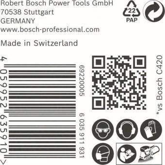 Bosch Schleifpapier EXPERT C470 50 Stück 