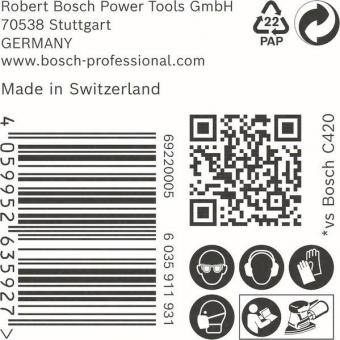 Bosch Schleifpap EXPERT C470 50 Stück 