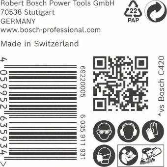 Bosch Schleifpapier EXPERT C470 50 Stück 