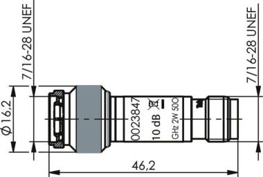 TEGA TNC-Dämpfungsglied      J01016A0004 