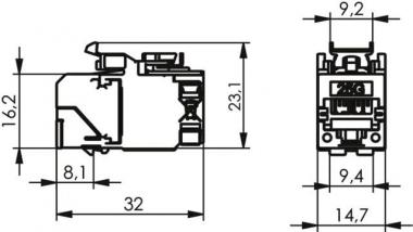 TEGA AMJ-SL Modul 25G T568A    100128120 