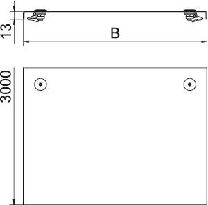 OBO DRL 100 FT Deckel m.Drehriegel 