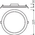 LEDV LED-Slimdownlight DA210 IP20 