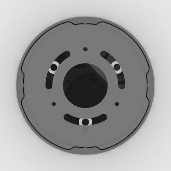 LEDV Pollerleuchte UB BOLLARD CONE grau 