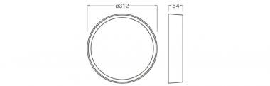 Ledvance BLKH RD RING 300 WT Aufsteck- 