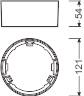 LEDV LED-Slimdownlight Aufbaurahmen 