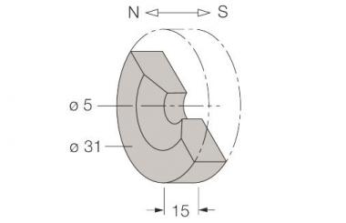 Turck Dauermagnet 6900215     DMR31-15-5 