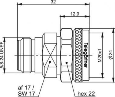 TEGA Adapter N auf           J01027A0023 