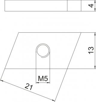 OBO CL27SN M5 ZL Gleitmutter 