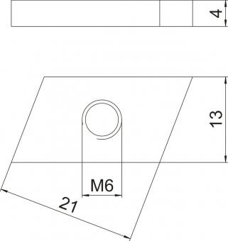 OBO CL27SN M6 ZL Gleitmutter 