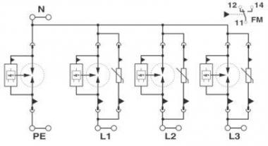 Phoenix       FLT-SEC-T1+T2-3S-350/25-FM 