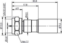 TEGA F-Kabelstecker HDTV     J01600A0006 