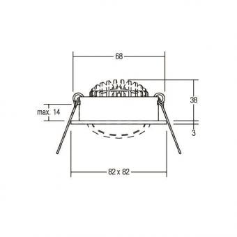 Brumberg LED-Einbaustrahler 230 39462083 