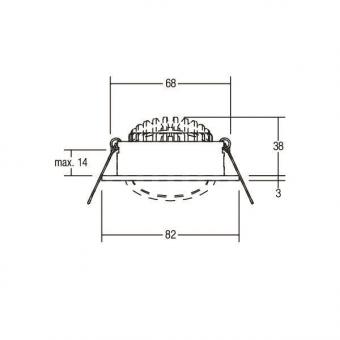 Brumberg LED-Einbaustrahler 230 39461083 