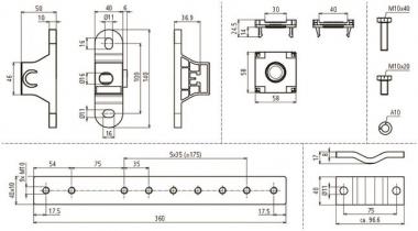 Dehn 472410 PAS EX  PAS EX 1+5AP M10 V2A 