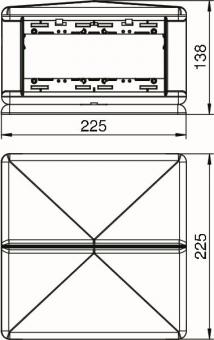 OBO T8NL 00C 7035 Telitank 225x225x125 
