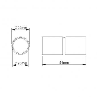 Fintech Steckmuffe M20 L:48mm  IESM 20 F 