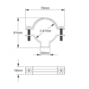 Fintech Rohr-Kabelabstands     IPA 40 AL 