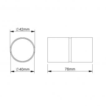 Fintech Steckmuffe M40 L:73mm  IESM 40 F 