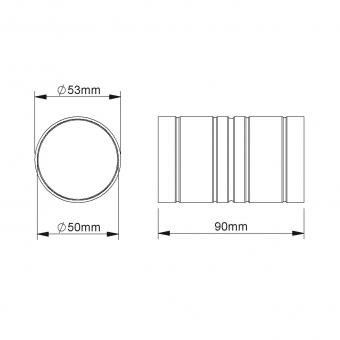 Fintech Steckmuffe M50 L:90mm IESM 50 AL 