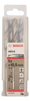Bosch 5Metallbohrer HSS-G DIN 2608595078 