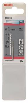 Bosch Metallbohrer HSS-G DIN 2 Stück 