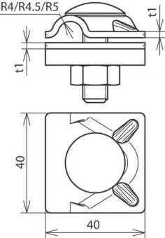 DEHN MV-Klemme Rd 8-10mm Al       390061 