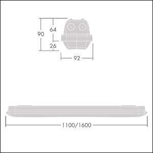 ZUM Feuchtraumleuchte LED       96630756 