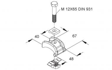 NIED Spannpratze              SPPGM 30 F 