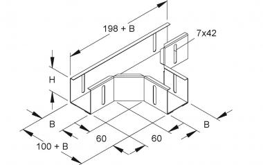 Niedax T-Stück 35x52mm       RTSK 35.050 