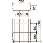 OBO GRM 55 200 G Gitterrinne GRM 
