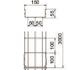 OBO GRM 55 150 FT Gitterrinne GRM 