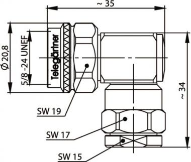 TG N-Kabelwinkelstecker      J01020C0161 