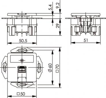 TG UMJ45 8 K UP/50 Cat.6     J00020A0509 
