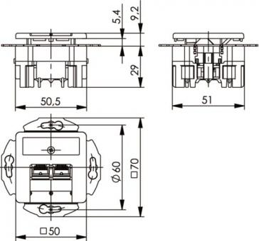 TEGA Anschlussdose UMJ45     J00020A0508 