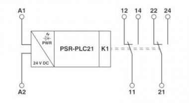 Phoenix 1480212    PSR-PLC21-2CO-24DC-PT 