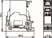 TG STX Tragschienen-         J80023A0001 