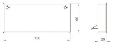 Unex Endstück lichtgrau            66163 