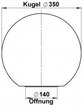ALBE PMMA Kugeln, Opal, D = 350 90260074 
