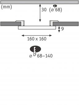 PAULM EB-Panel Veluna Edge eckig   79948 