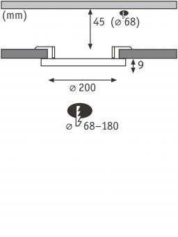PAULM EB-Panel Veluna Edge IP44    79946 