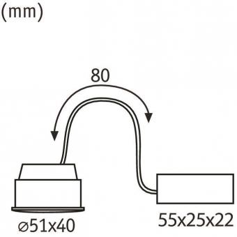 Paulmann LED Coin Base non-dim 5W  93076 
