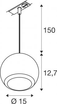 SLV LIGHT EYE  150 1  Pendel-    1008174 