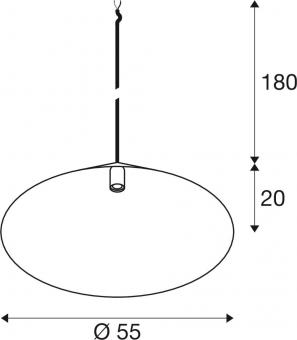 SLV MAGICO 55 Pendelleuchte E27  1008506 