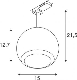 SLV LIGHT EYE   150 3  Spot rund 1008184 