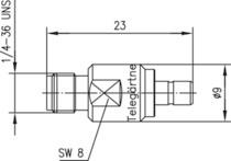 TEGA Adapter SMA-SMB (F-M)   J01155A0051 
