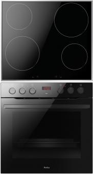 AMICA EHIX933133S sw Einbau-Herdset 