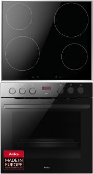 AMICA EHIX933133S sw Einbau-Herdset 