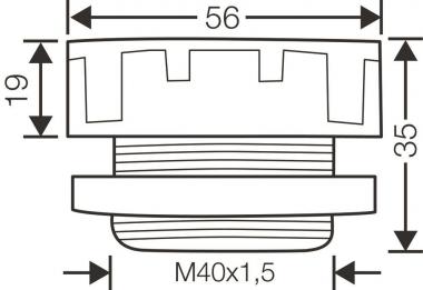 Hensel Druckausgleichselement,    BM 40G 