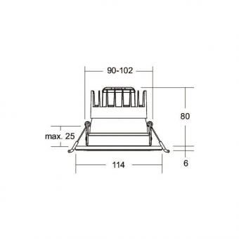 Brumberg LED-Einbaudownlight    12763073 